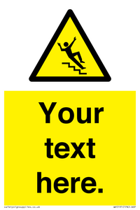 Custom Slippery Stairs Sign